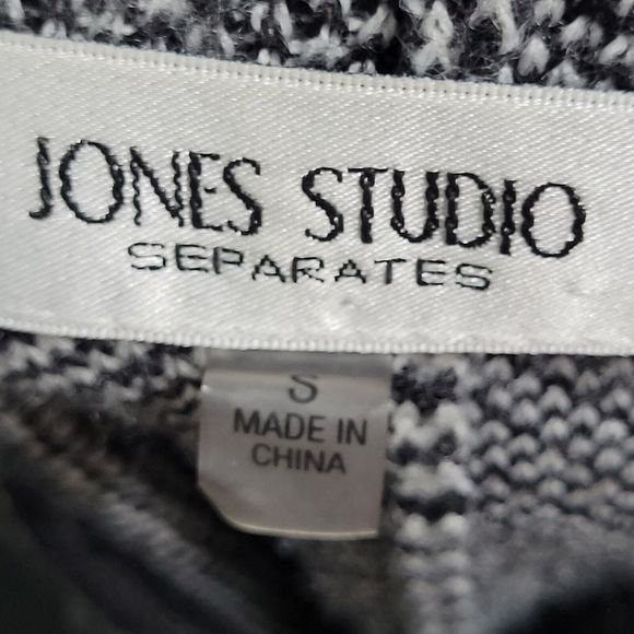 Jones Studio Kimono Womens S Black/White Colorblock Flowy Boho Chic Open… - Picture 7 of 11